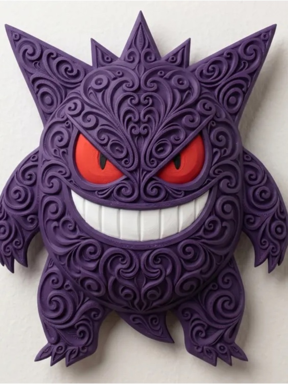 Intricate Purple Gengar Wall Art